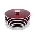 Golmaalshop Red Coaster Set - 6 Pcs