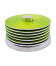 Golmaalshop Green Coaster Set - 6 Pcs