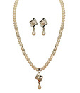 Raaga Jewels Pearl & CZ Impressive Necklace Set