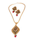 Ada Exuberant Golden Necklace Set