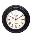 Home Sparkle Antique Black Wall Clock