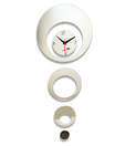 Panache Silver Circles Wall Clock