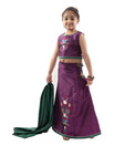 Hello Kitty Pretty Purple Ghagra Choli For Kids