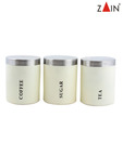 Zain White Canisters