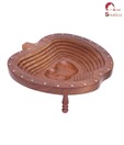 Home Sparkle Apple Shape Wooden Spring Tray