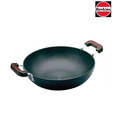 Hawkins Hard Anodized Kadhai With 2 Short Handles Without Lid-7.5 L