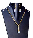 Oleva Erona Elegant Pearl Drop Pendant Set