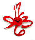 Panache Red 3 To 12 Wall Clock