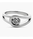 Sanskruti Platinum Finish Diamond Ring