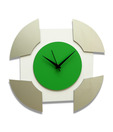 Panache Green Abstract Wall Clock