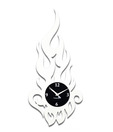 Panache Modish White Flame Design Wall Clock