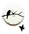 Panache Black Birds Wall Clock