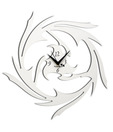 Panache Stylish White Chakri Wall Clock