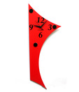 Panache Red Abstract Wall Clock