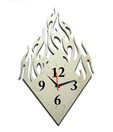 Panache Golden Flame Design Wall Clock