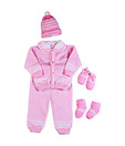 Advance Baby 5 Pc. Woollen Sweater Set - Pink
