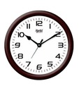 Ajanta White & Brown Round Wall Clock