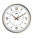 Ajanta White & Golden Wall Clock