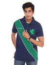 Raves Blue & Green Polo T-Shirt