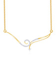 Asmi Diamond Studded Delicate Gold Mangalsutra