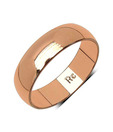 Johareez Rose Gold Plated Stainless Steel Band Ring