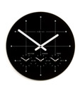 NeXtime Classy Black Wall Clock