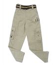 Jazzup Cream Cargo Pants For Kids