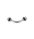 Revlis Cylindrical Shape Tip Surgical Steel Eyebrow Stud