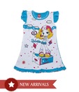 Isabelle White & Blue Frock For Kids