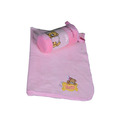 Offspring Baby Blanket Bathing Teddy Motif- Pink