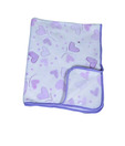 Offspring Baby Blanket Heart Prints- Violet