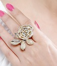 Pari Golden Rose Ring