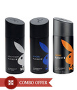 Playboy Men Deos Pack of 3(Hollywood, Malibu, Miami)-150 Ml Each