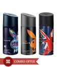 Playboy Men Deos Pack of 3(London, Miami, New York)-150 Ml Each