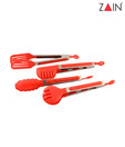 Zain Four Pieces Modish Serving, Pizza , Salad and Food Tong Set