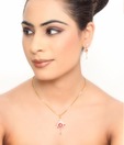 Darpan Appealing Gold Plated Pendant Set