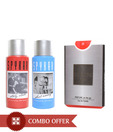 Spykar Deo-150 ml Each(Sail Away + Stay Close) + Pocket Perfume-20 ml( Scoops Silver)