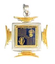 Dijyo Hanuman Chalisa & Ganesh Silver Yantra Pendant