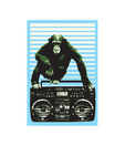 Steez Boombox & Monkey (24 x 36 Inches)