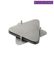 Style N Steel Triangular Coaster Set