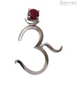 Zevrat Elegant Sterling Silver Om Pendant