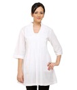 Stilestreet Winsome White Kurti