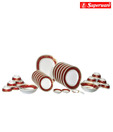 Superware Oriental Maroon Gold 42 Pc. Dinner Set