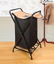 Swayam Black & Beige Laundry Bag Metal Mania