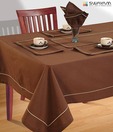 Swayam Brown Plain Table Sheet