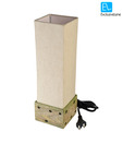 ExclusiveLane Square Lamp Base With Green Shaded Base