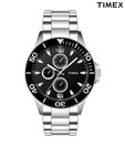 Timex E-Class Rich Black Sub Dial Watch