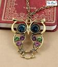 Pari Glittering Owl Neckpiece