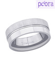Peora Winsome Silver Titanium Ring
