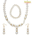 Kriaa Enchanting Drop Style Pearl Necklace Set